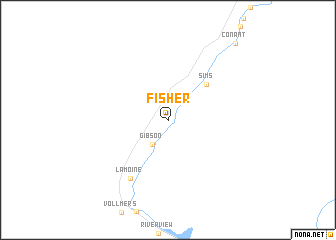 map of Fisher