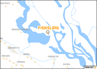 map of Fish Island