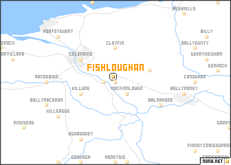 map of Fish Loughan