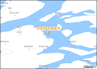 map of Fiskerosen