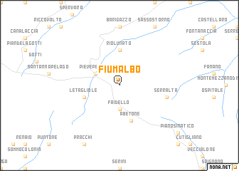 map of Fiumalbo