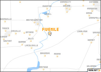 map of Five Mile