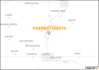map of Five Points North