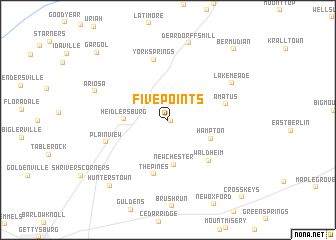 map of Five Points