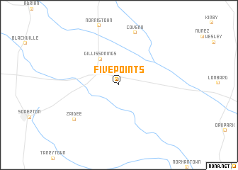 map of Five Points