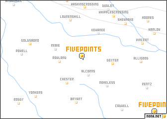 map of Five Points