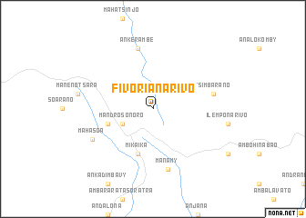 map of Fivorianarivo