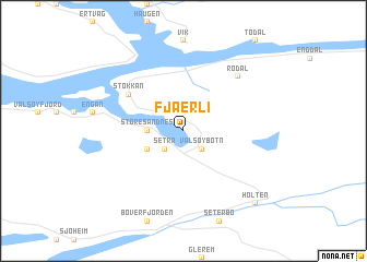 map of Fjærli