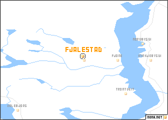 map of Fjalestad