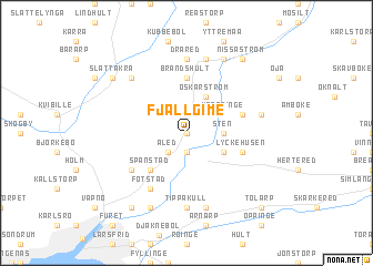 map of Fjällgime