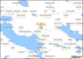 map of Fjäll