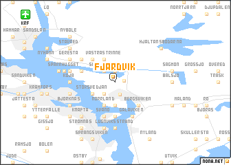 map of Fjärdvik