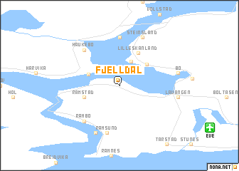 map of Fjelldal