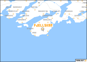map of Fjellskår
