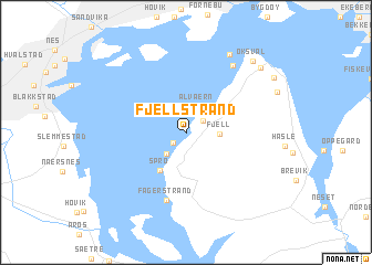 map of Fjellstrand