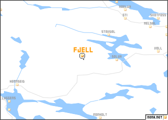 map of Fjell