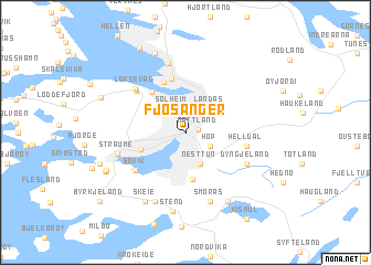 map of Fjøsanger