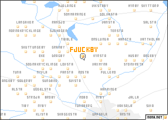 map of Fjuckby