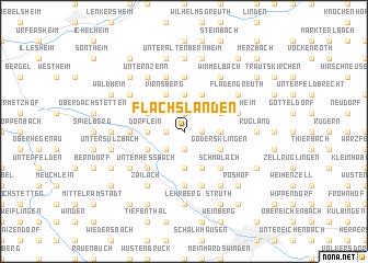 map of Flachslanden
