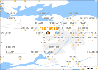 map of Flacksta