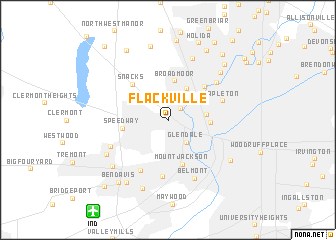 map of Flackville