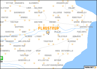 map of Fladstrup