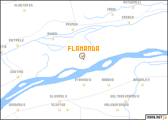 map of Flămânda