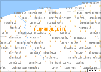 map of Flamanvillette