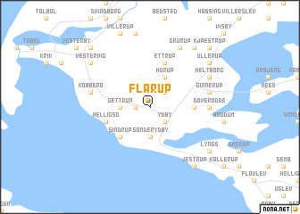 map of Flarup