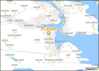 map of Fläsian