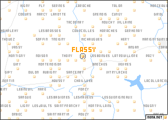 map of Flassy