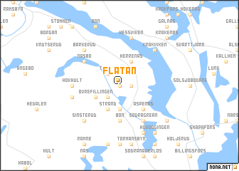 map of Flatan