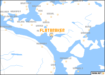 map of Flataråker
