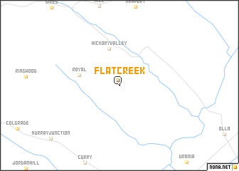 map of Flat Creek