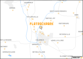 map of Flat Rock Park