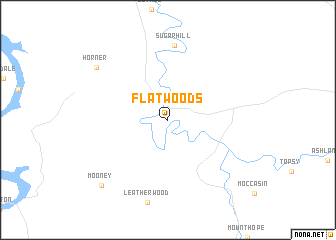 map of Flat Woods