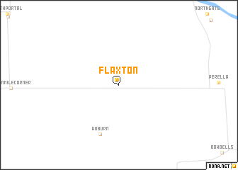 map of Flaxton