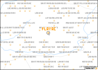 map of Flayac