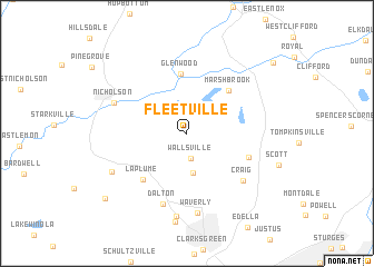 map of Fleetville