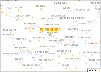 map of Flehingen