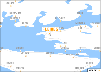 map of Fleines