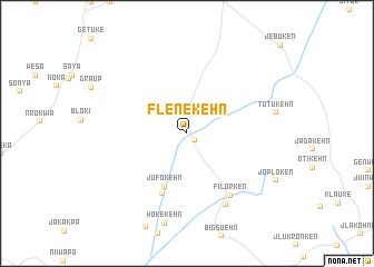 map of Flenekehn