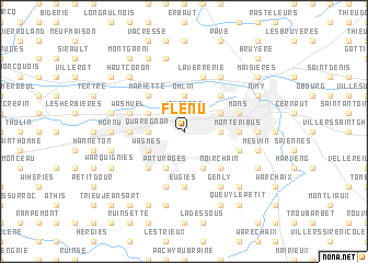 map of Flénu