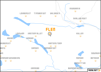 Flen (Sweden) map - nona.net