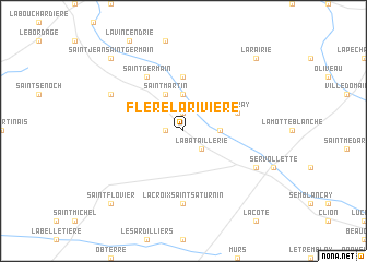 map of Fléré-la-Rivière