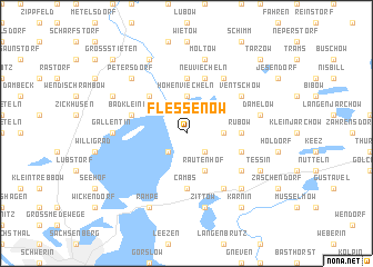 map of Flessenow