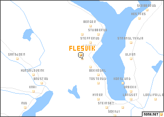 map of Flesvik