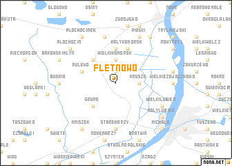 map of Fletnowo