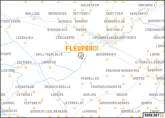 map of Fleurbaix