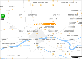 map of Fleury-les-Aubrais